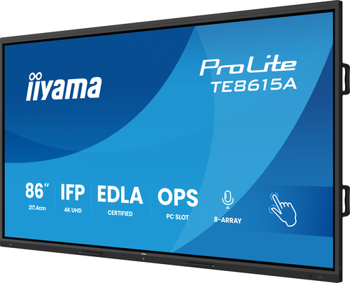 iiyama ProLite TE8615A-B2AG 2174,24 mm 4K UHD LCD Collaboration Display - ARM Cortex A72 + A53 - 8 GB - DeepContrast-IR+ -