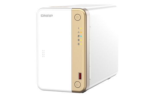 QNAP Turbo NAS TS-262-4G 2 x Total Bays SAN/NAS Storage System - 4 GB Flash Memory Capacity Celeron N4505 Dual-core (2 Cor
