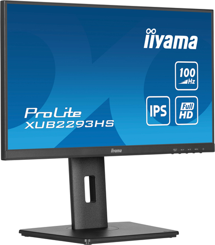 iiyama ProLite XUB2293HS-B6 22 Zoll Klasse Full HD LED-Monitor - 16:9 Format - Mattschwarz - 54,6 cm (21,5 Zoll) Viewable 