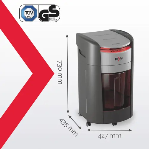Rexel ShredMax AutoFeed+ 300X Cross Cut Paper Shredder. Shredding type: Cross shredding, Working width: 22.5 cm, Shredding