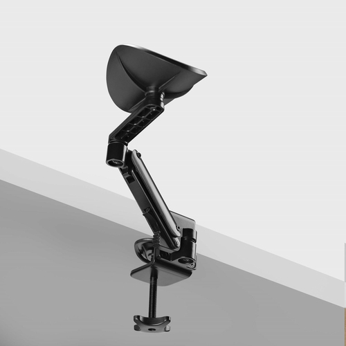 StarTech.com Armrest - Black - 1 - 5000000 nm - 70 mm Adjustable Height - 90° Tilt - 360° Swivel - Clamp Mount - Aluminium