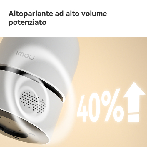 Imou Ranger Dual Pro 10MP Telecamera da interno, motorizzata, con doppia ottica 5MP+5MP, sirena integrata e faretto, tasto