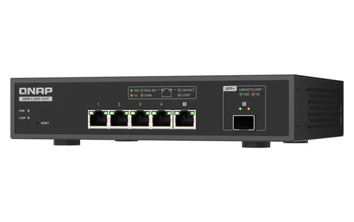 QNAP QSW-L3205-1C4T 4. Switch type: Managed. Basic switching RJ-45 Ethernet ports type: 10G Ethernet (100/1000/10000), Bas