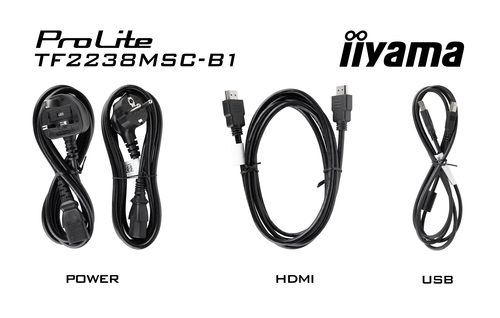 iiyama TF2238MSC-B1. Bildschirmdiagonale: 53,3 cm (21""), Display-Auflösung: 1920 x 1080 Pixel, HD-Typ: Full HD, Bildschir
