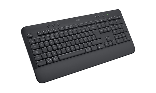 Logitech Signature K650 Keyboard - Wireless Connectivity - Danish, Norwegian, Swedish, Finnish - QWERTY Layout - Graphite 
