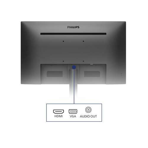 Philips 221V8A 22" (55.9 cm) Class Full HD LCD Monitor - 16:9 - Textured Black - 21.5" (54.6 cm) Viewable - Vertical Align