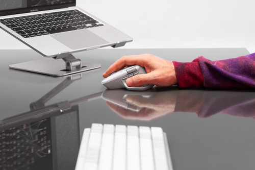 Logitech MX Master 4, rato ergonómico sem fios com feedback tátil de desempenho avançado, deslocamento ultrarrápido, carre