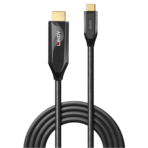 Lindy 1m USB Type C to HDMI 8K60 Adapter Cable. Cable length: 1 m, Connector 1: USB Type-C, Connector 2: HDMI Type A (Stan