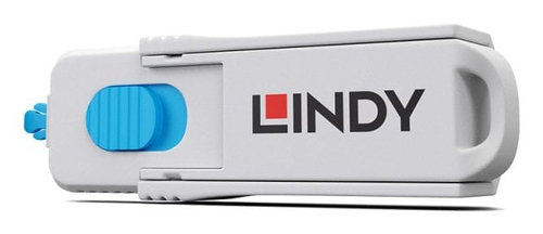 Lindy HDMI Port Blocker Kit, Blue (1x Key, 4x Locks). Product type: Port blocker + key, Compatible ports/slots: HDMI, Prod