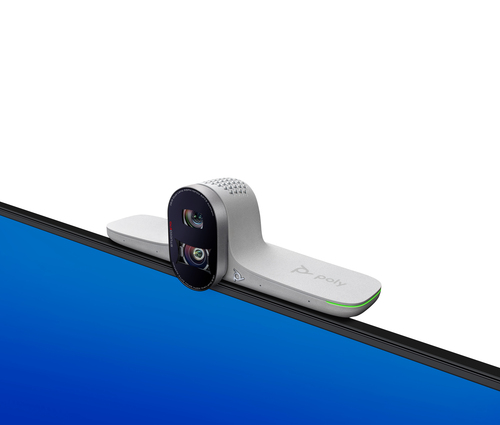 Poly Studio e70 - Webcam - 20 Megapixel - Weiß - USB-Typ C - 3840 x 2160 Pixel Videoauflösung - 4K - 120° Angle - 7,3x Dig