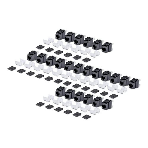 StarTech.com Gold Plated Network Connector - 24 / Pack - TAA Compliant - 1 x RJ-45 Network - Female - Black
