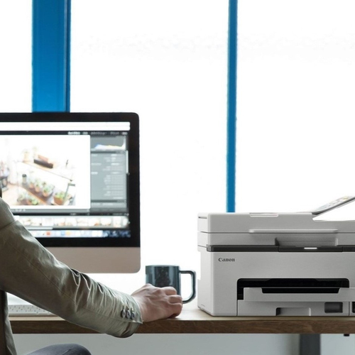 Canon MAXIFY GX2050 Wired & Wireless MegaTank Inkjet Multifunction Printer - Colour - Printer/Copier/Scanner/Fax/Cloud - 6