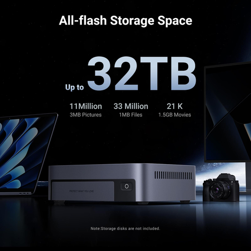 Ugreen DXP480T Plus. Type: NAS. Chassis type: Desktop. Device class: Home & Home Office. Processor family: Intel® Core™ i5