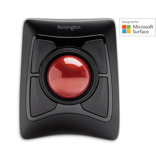 Kensington Expert Mouse Trackball - Bluetooth/Radio Frequency - USB - Optical - Black - Wireless - Trackball