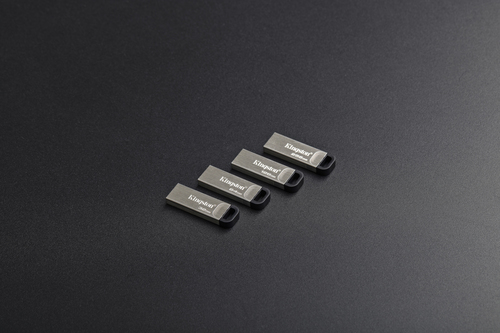 Lecteur flash Kingston DataTraveler Kyson DTKN - 64 Go - USB 3.2 (Gen 1) Type A - Argenté - 200 Mo/s Read Speed - 1 Pièce