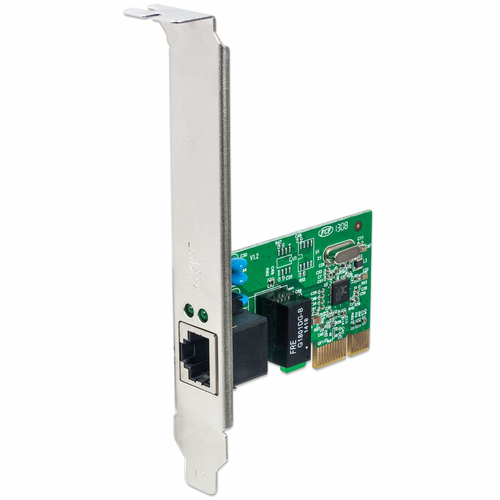 Manhattan 522533 Gigabit Ethernet Card for PC - 10/100/1000Base-T - Plug-in Card - PCI - 1 Port(s) - 1 - Twisted Pair