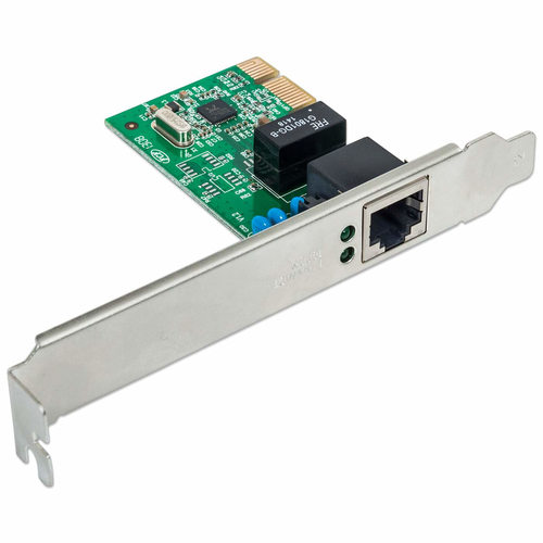 Manhattan 522533 Gigabit Ethernet Card for PC - 10/100/1000Base-T - Plug-in Card - PCI - 1 Port(s) - 1 - Twisted Pair