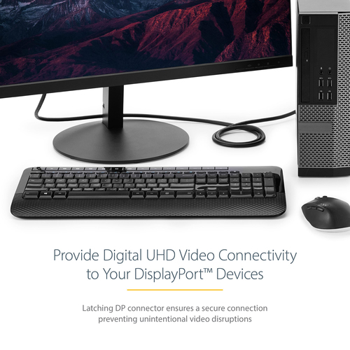 StarTech.com Cavo Video DisplayPort 1.2 da 2m, Cavo DisplayPort Certificato VESA 4K x 2K UHD, Cavo Monitor DP con Connetto