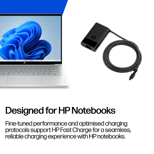 HP USB-C 65W Laptop Charger. Purpose: Laptop, Power supply type: Indoor, Input voltage: 90 V. Product colour: Black. Compl