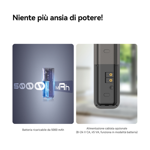KIT CAMPANELLO 3S WI-FI A BATTE 2+K(4MP) CON WIRELESS CHIME