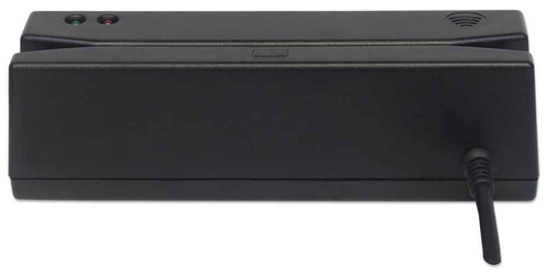 Manhattan Magnetic Stripe Reader - Triple Track - Track 3 - Keyboard Wedge - USB - Black