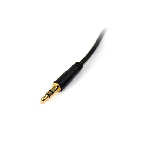 StarTech.com 6 ft Slim 3.5mm Stereo Audio Cable - M/M - Connect an iPhone® or other MP3 player to a car stereo