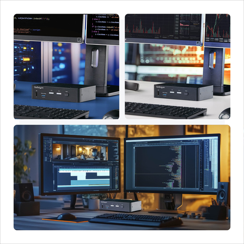 StarTech.com P2AD122-KVM-SWITCH. Tastatur Porttyp: USB, Maus-Porttyp: USB, Video Porttyp: DisplayPort. HD type: 4K Ultra H