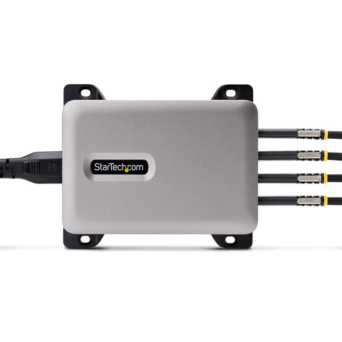 StarTech.com 4-Port Multi-Device USB-C Charger, 240W Total, Single Port 140W EPR, Screw Locking Ports, Ideal for Boardroom