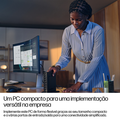 HP EliteDesk 8 G1i Computador secretária - Intel Core Ultra 5 - Tecnologia vPro - 16 GB - 512 GB PCI Express NVMe SSD - Mi