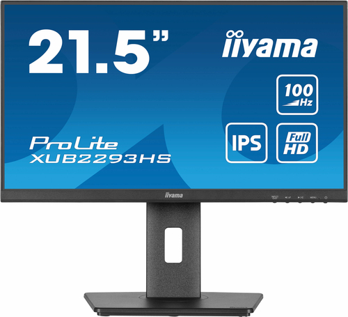 iiyama ProLite XUB2293HS-B6 22 Zoll Klasse Full HD LED-Monitor - 16:9 Format - Mattschwarz - 54,6 cm (21,5 Zoll) Viewable 