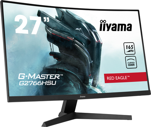 iiyama G-MASTER Red Eagle G2766HSU-B1 27" Class Full HD Curved Screen Gaming LCD Monitor - 16:9 - Matte Black - 68.6 cm (2