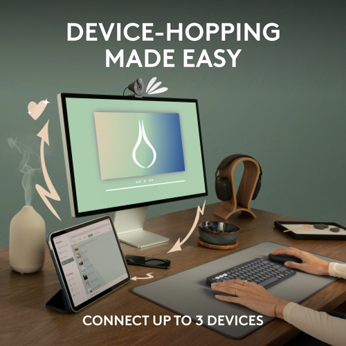 Mouse Logitech Pebble - Bluetooth - Grafite - Wireless