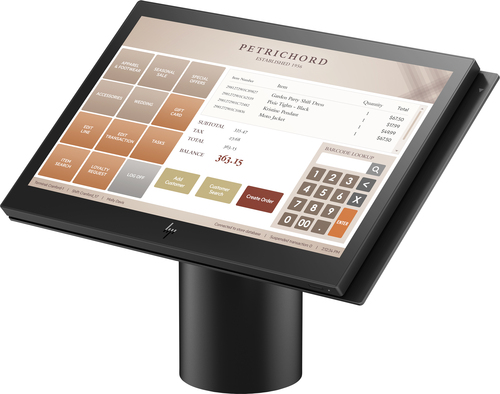 HP ElitePOS 141 POS Terminal - Celeron 2,20 GHz - 4 GB DDR4 SDRAM 128 GB SATA - 35,6 cm (14 Zoll) Touchscreen HD Graphics 