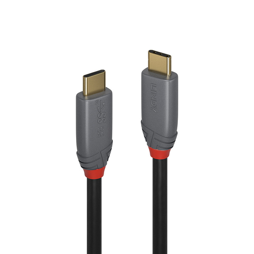 LINDY Anthra Line 50 cm USB-C Data Transfer Cable - First End: 1 x USB 3.1 Type C - Male - Second End: 1 x USB 3.1 Type C 
