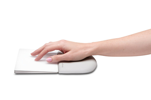 Kensington ErgoSoft Wrist Rest For Slim Mouse/Trackpad Grey. Product colour: Grey, Material: Faux leather, Gel, Country of
