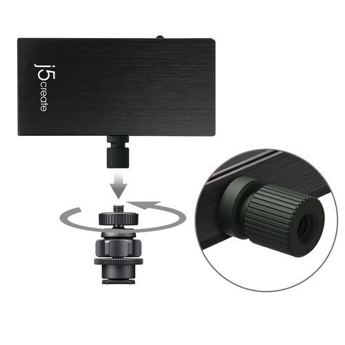 j5create JVA02 Dispositivo de captura de vídeo - Preto - Funções: Captura de vídeo, Transmissão de vídeo, Gravação de víde