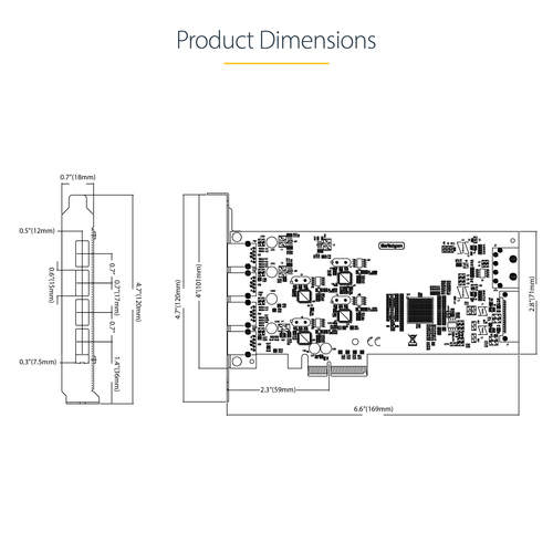 StarTech.com 4-Port USB PCIe Card, USB 3.2 5Gbps, PCI Express Expansion Card with 4x Independent USB Controllers, 4x USB-A