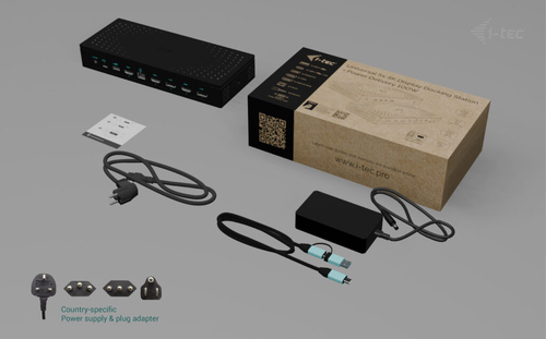 I-TEC UNIVERSAL 5X 4K DISPLAY DOCKING STATION PW DELIVERY 100W