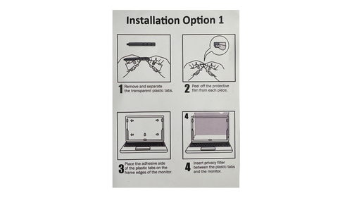 Origin Anti-glare Privacy Screen Filter - Black, Crystal Clear - For 60.5 cm (23.8") Widescreen LCD Monitor - 16:9