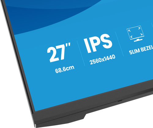 27IN IPS 4-SIDE SLIM BEZEL 2560X1440 QHD 1MS (MPRT) 350CD/M
