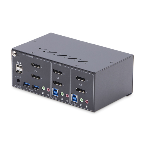 StarTech.com P2DD46A2-KVM-SWITCH. Tastatur Porttyp: USB, Maus-Porttyp: USB, Video Porttyp: DisplayPort. HD type: 4K Ultra 