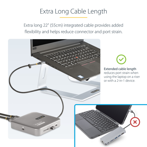 StarTech.com USB C Multiport Adapter, Dual 4K 60Hz HDMI 2.0b, 2x 10Gbps USB Hub, 100W PD Pass-Through, GbE, SD, Mini Dock,