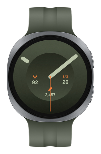Samsung Galaxy Watch9 SM-L350 Smartwatch - 46 mm Case Height - 43,70 mm Case Width - Silber Body Color - Oliv Band Color -