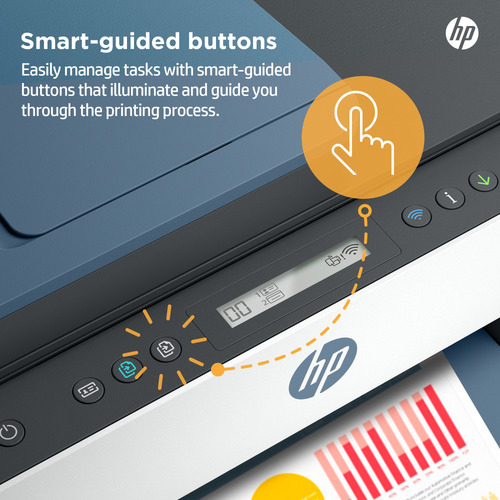 HP 7306 Smart Tank Inkjet Multifunction Printer - Copier/Printer/Scanner - 4800 x 1200 dpi Print