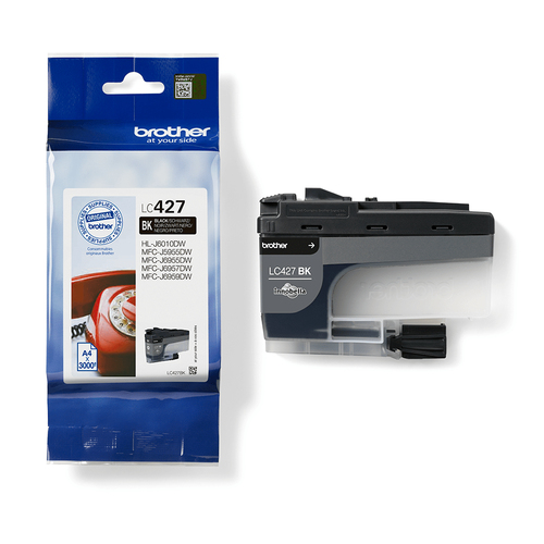Cartouche jet d'encre D'origine Brother LC427BK Jet d'encre - Noir