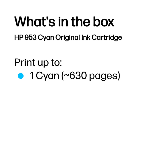 HP 953 Original Jato de tinta Tinteiro - Ciano Pack