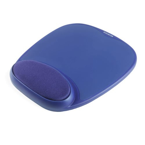 Kensington Foam Mousepad with Integral Wrist Rest Blue. Product colour: Blue, Surface coloration: Monochromatic, Material:
