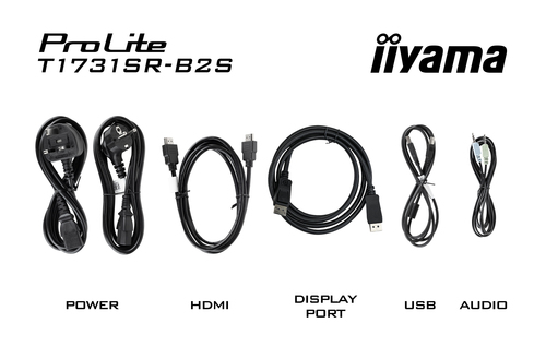 iiyama ProLite T1731SR-B2S. Bildschirmdiagonale: 43,2 cm (17"), Display-Auflösung: 1280 x 1024 Pixel, Reaktionszeit: 5 ms,