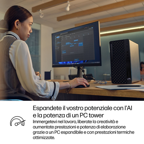 Desktop Computer HP Business Desktop ProDesk 4 G1i - Intel Core Ultra 5 235 - Tecnologia vPro - 8 GB - 512 GB PCI Express 
