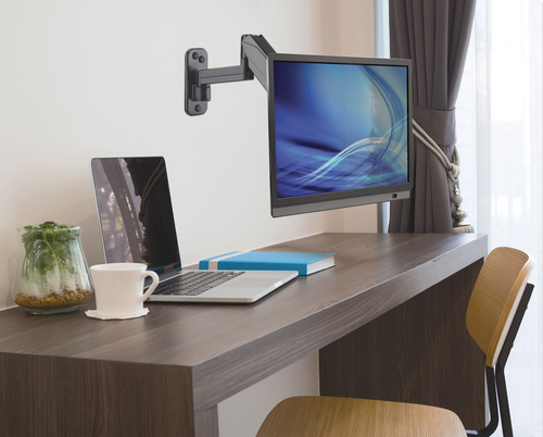 Manhattan Wall Mount for TV & Monitors (Spring Arm 3 pivots), For screens 17" to 32", VESA compatability: 75x75mm and 100x